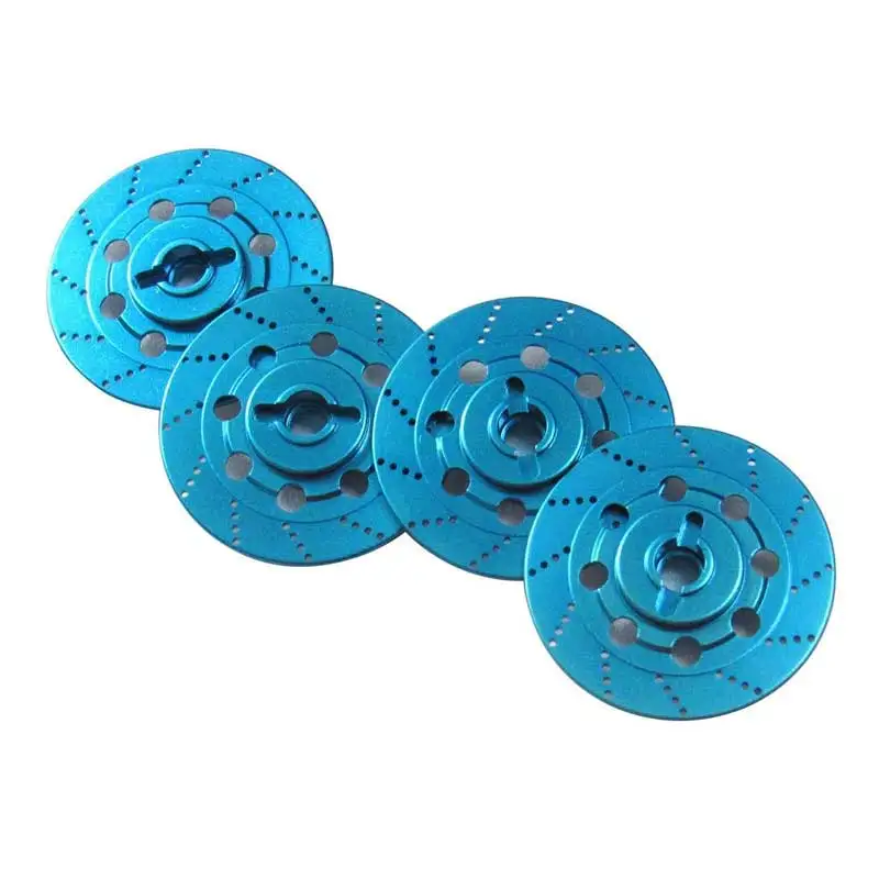 4 قطعة الألومنيوم سبائك قرص فرامل عجلة حافة مربع المعادن عرافة محول 12 مللي متر ل RC 1/10 سيارة HSP يطير الأسماك عربة شاحنة 94123 94122 D4 CS