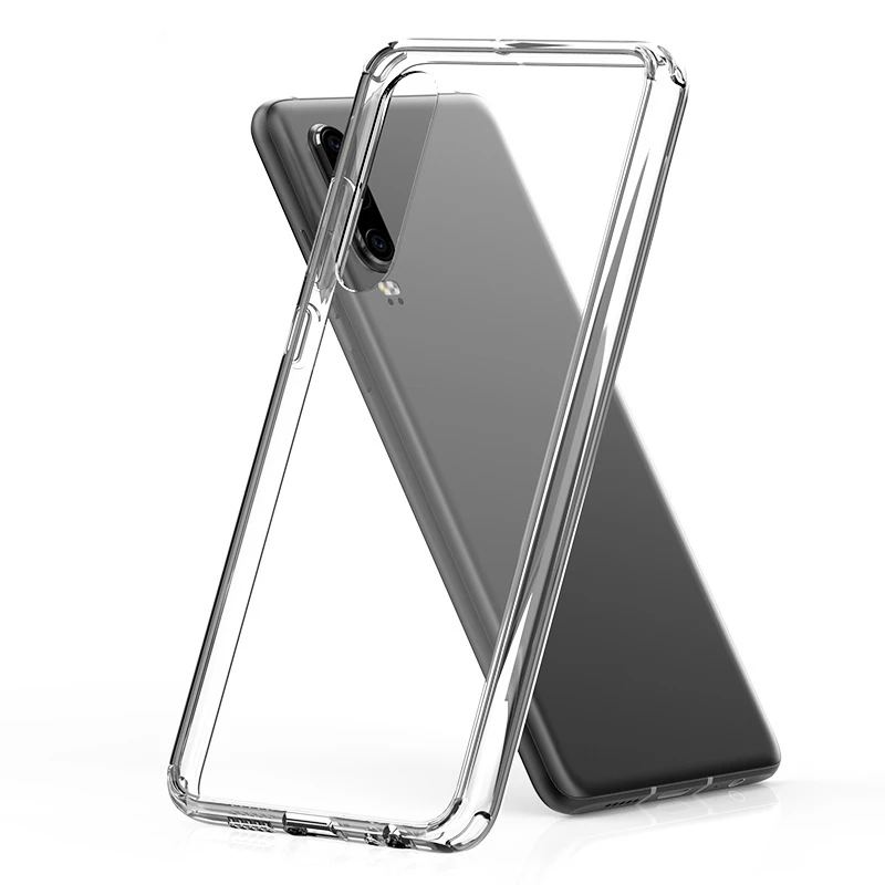 

Transparent Fall prevention phone case for huawei p30 personality tpu+pc protective case for huawei p30 Pro Ultra-thin carcasa