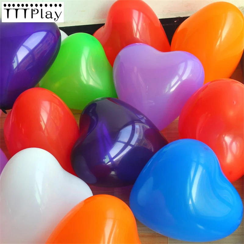 

50pcs/lot 12inch Thick 2.2g Love Heart Latex Helium Balloons Romantic Valentine's Day Wedding Party Decoration Balloon Supplies