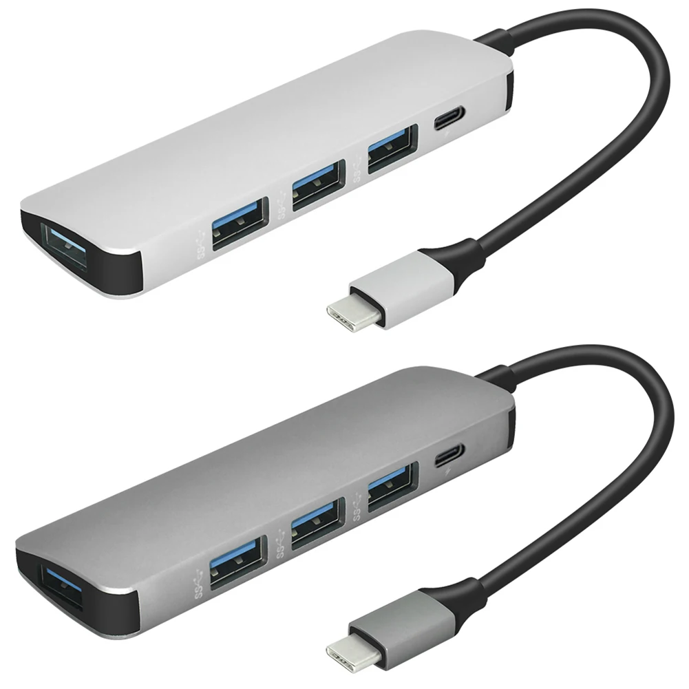 5 в 1 USB Type C адаптер PD порт доставки питания 4 порта 3 0 для MacBook компактный размер и