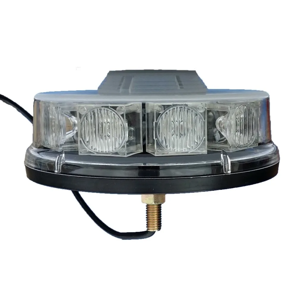 Mini LED Lightbar Magnetic Mount Recovery Flashing Warning Strobe Amber Beacon 