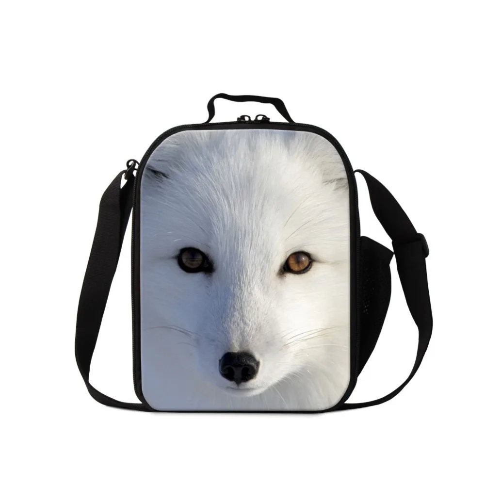 best insulated lunch cooler fox pattern for kids school animal reusable ...