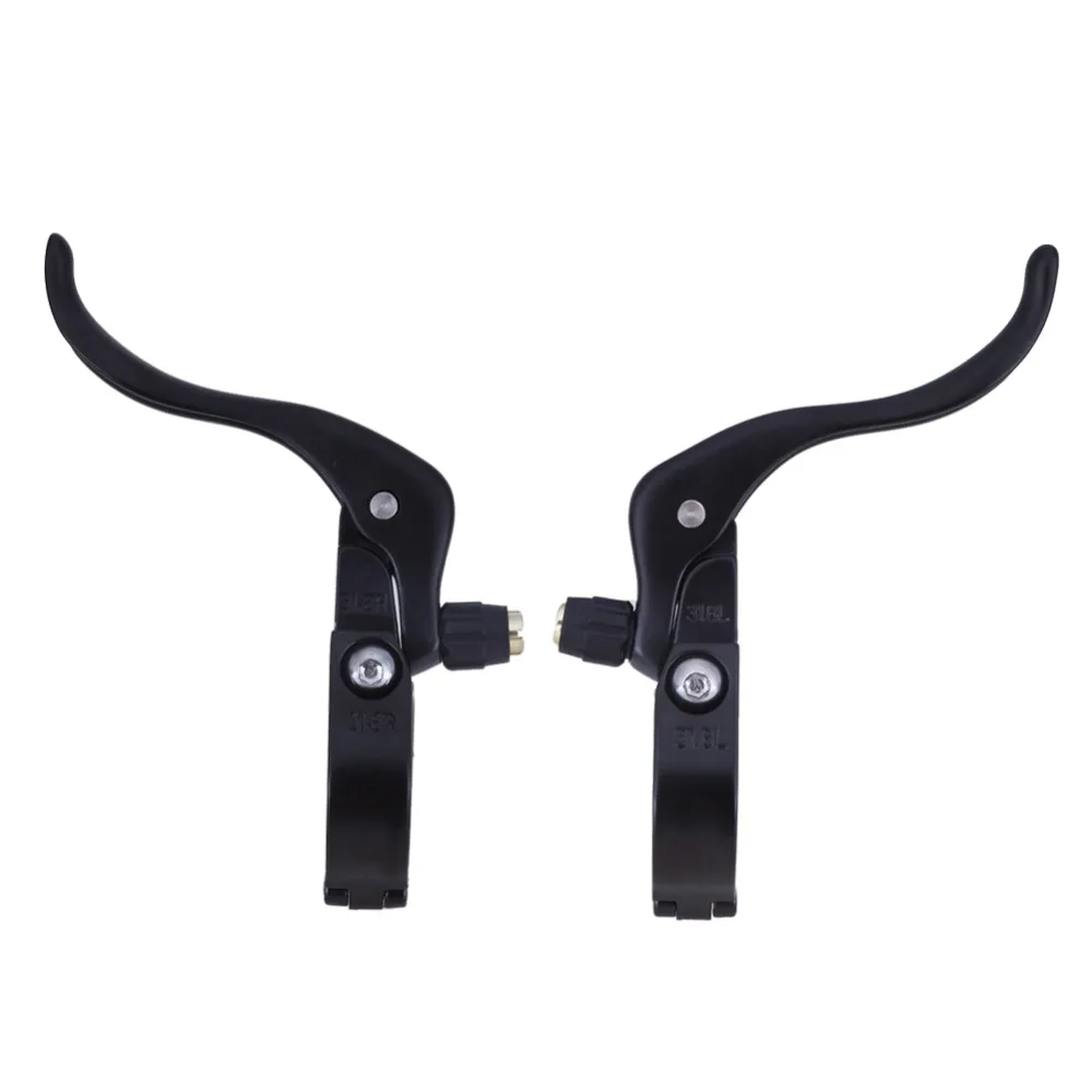 1 Pair Aluminum MTB Bike Bicycle Brake Lever Racing Brake 24mm/26mm/32mm for Road Bike Brake Levers Hinged Clamp Design Size