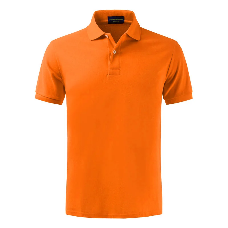 High quality 100% cotton POLO shirt, men's business lapel shirt men's POLO shirts, multi-color and large size In the blue High quality 100% cotton POLO shirt, men's business lapel shirt men's POLO shirts, multi-color and large size In the blue