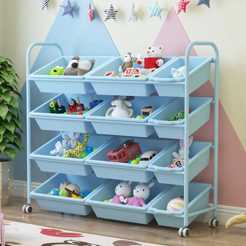 

Children's Toy Storage Rack Shelf Multi-layer Storage Cabinet Multi-layer Storage Cabinet Baby Cartoon Drawer Organizer