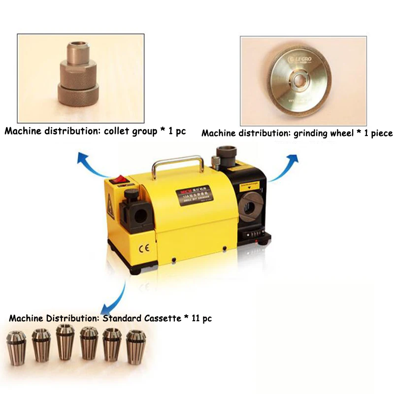 1 шт. MR-13A сверло точилка сверло шлифовальный станок портативный твердосплавные инструменты 2-13 мм 100-135Angle CE сертификация 110/220 В