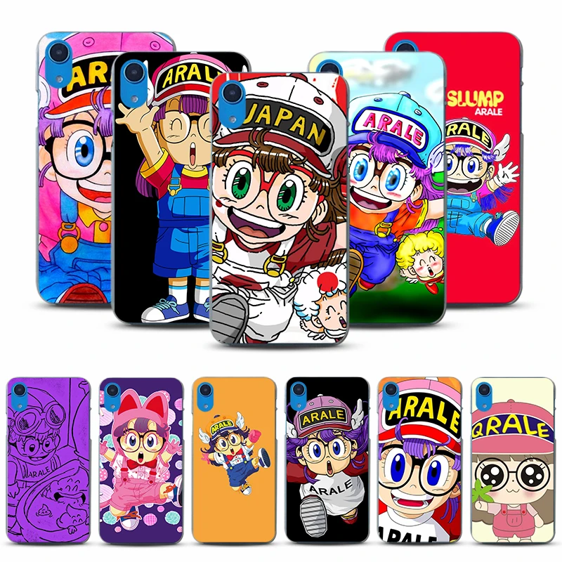 

Hard PC phone case for iphone XS Max XR X XS funny Dr. Slump Arale Cute Little Girl cases for iphone 7 7plus 6splus 8plus 5s se