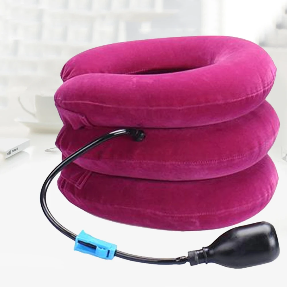 

U Shaped Travel Pillow Nap Air Cushion Portable Inflatable Neck Car Head Rest Adjustable Air Cushion Home Office Neck Pillow