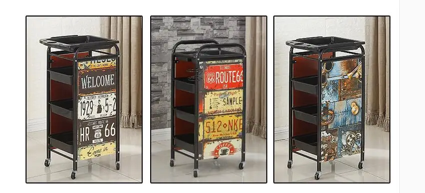 Парикмахерская коляска иструмент для парикмахерской машины Парикмахерская beauty cart окрашивание горячей коляски шероховатой и армирующей