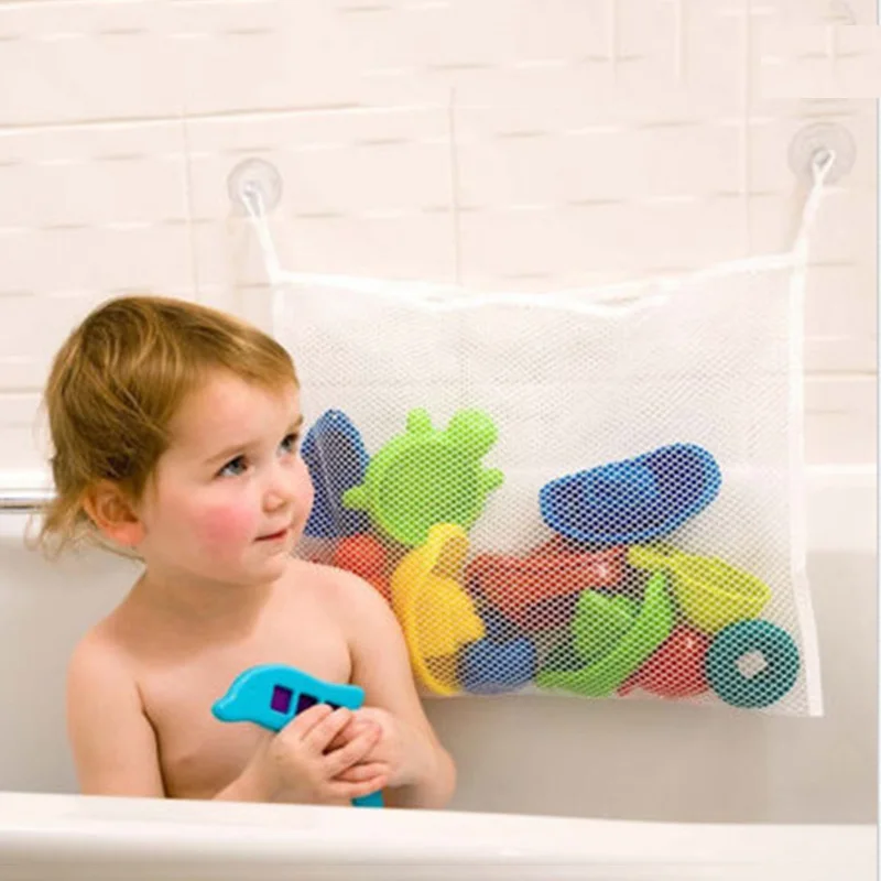Горячая Бытовая Складная детская ванная подвесная сетка для хранения игрушек для ванной сумка Чистая присоска корзины игрушки для ванной сумка-Органайзер