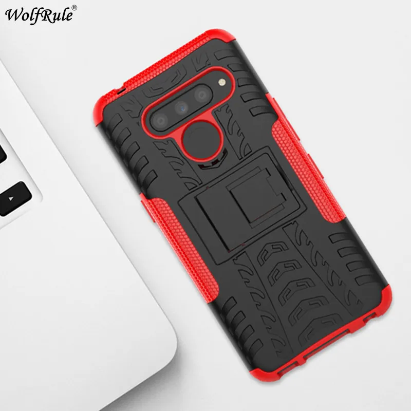 Per La Copertura Lg V50 Thinq 5G Caso Di Tpu & Pc Supporto Armatura Del Respingente Cassa Del Telefono Di Protezione Per Lg V50 Thinq 5G Cover Per Lg 