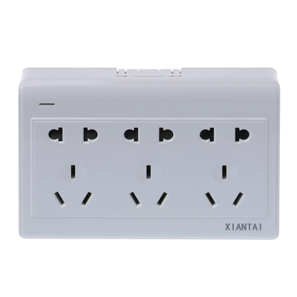 

2018 High Quality New 10A Surface Mounted 15 Poles Triple 2 Pins And 3 Pins AU Shutter Wall Socket