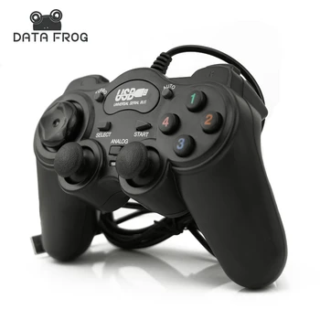 HOT Wired USB 2.0 Black Gamepad Joystick Joypad Gamepad Game Controller For PC Laptop Computer For Win7/8/10 XP/For Vista