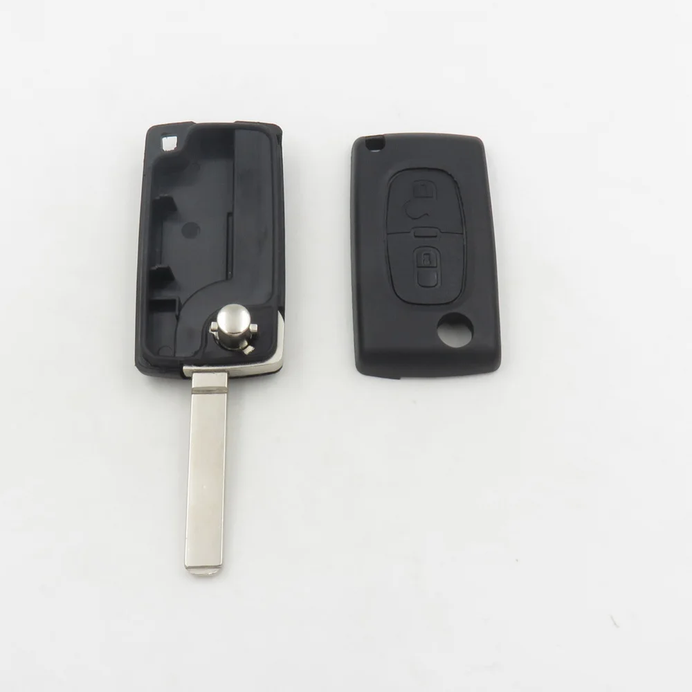 Cocolockey дистанционного ключа Обложка для Fiat Scudo 2 кнопки складной Оболочки Нет паз лезвия без Батарея держатель Запчасти
