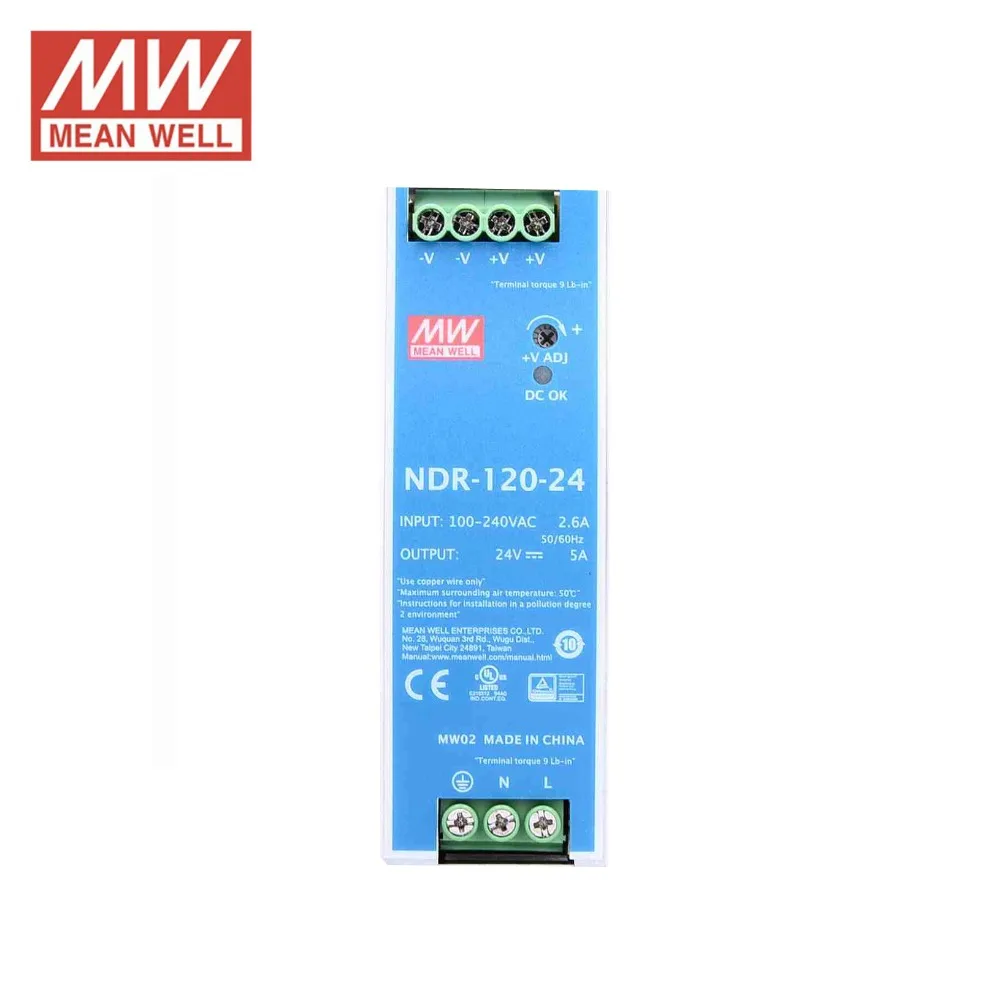 NDR-120-24 24V DC Output 120W 24V 5A Power Supply