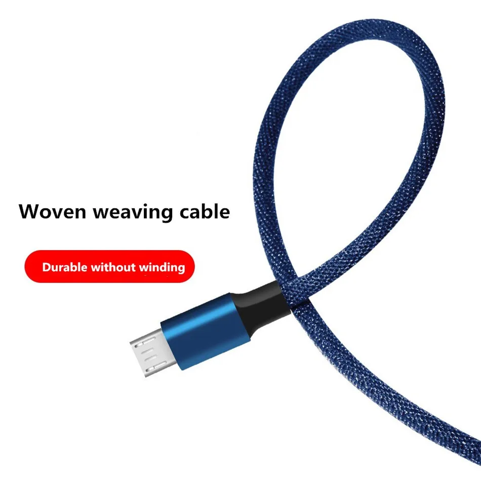 NOHON 5V2.2A Micro USB Cable For Samsung Galaxy S7 S6 For Xiaomi Redmi 4X 4A Mobile Phone Cables Micro USB Data Sync Charge 1M (4)