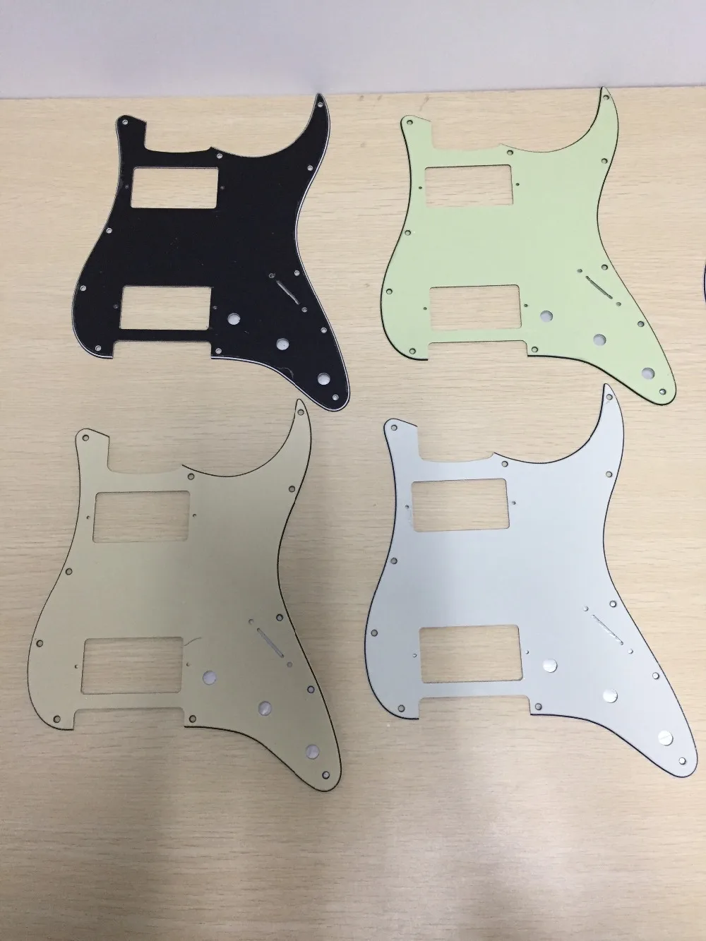 FLEOR набор из 11 отверстий HH электрогитара Pickguard Script Plate& Back Plate& Шурупы Для США Strat Стиль гитары запчасти