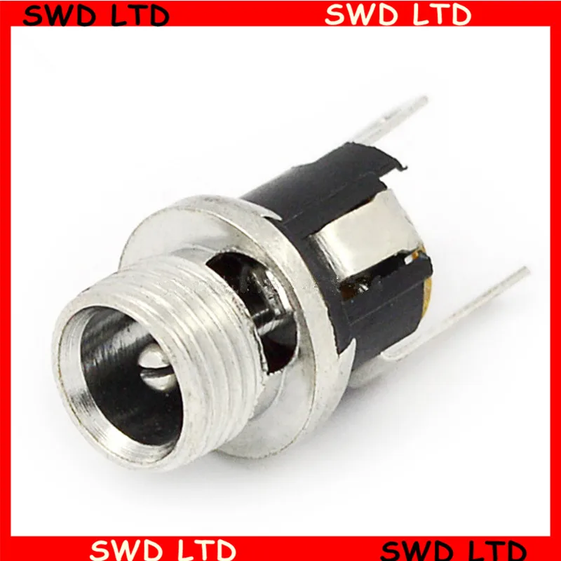 

10pcs DC25M   2.1mm Jacks Connectors Metal  Head DC Power Charging Socket Jack DC Receptacle DC Conector Parts
