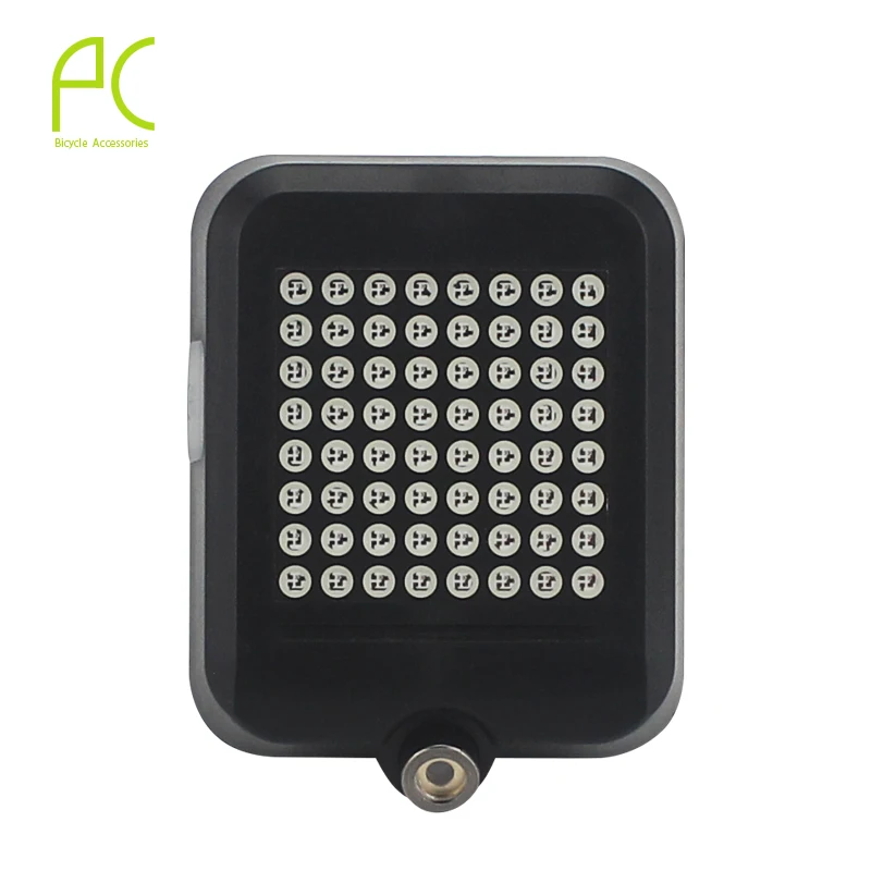Bicycle Intelligent Turn Taillight Signal Light Brake Light 64 LED Warning Light