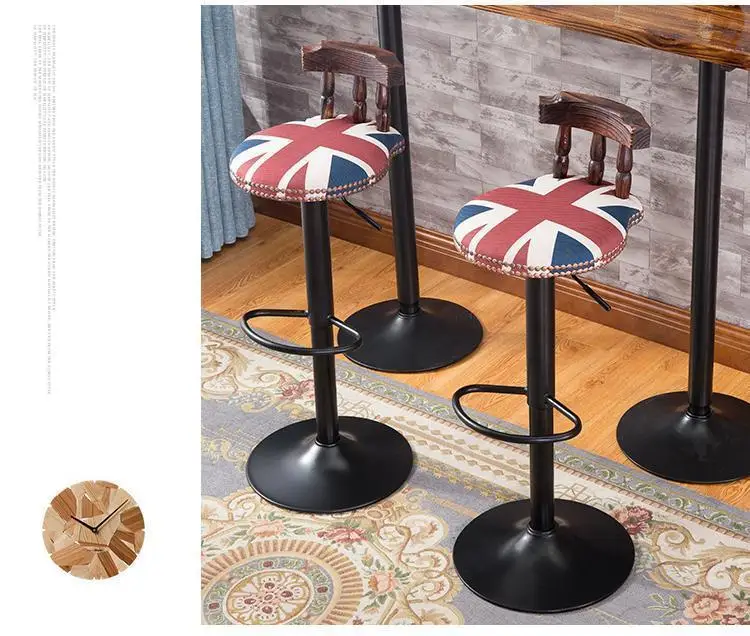 European restaurant coffee tea lift stool hotel information counter chair retail and wholesale free shipping