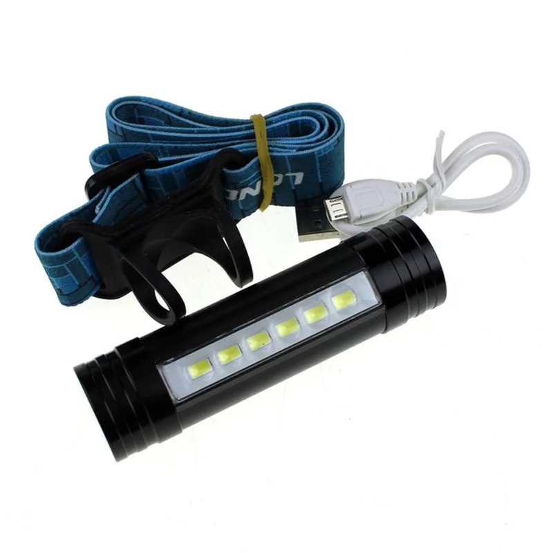 

1000 Lumen USB Rechargeable Led Headlamp Bike Light Flashlight Waterproof Hunting Fishing Lamp Power Bank With build-in Battery