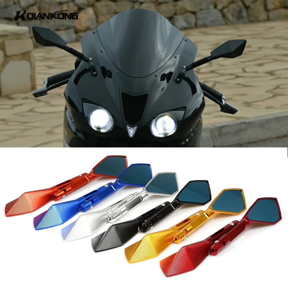 

Motorcycle moto bike Rearview Mirror Rear-View Mirrors Alloy 8mm/10mm FOR KAWASAKI Z750 Z750R Z250 Z1000 NINJA 250/300 MT-09 CBR
