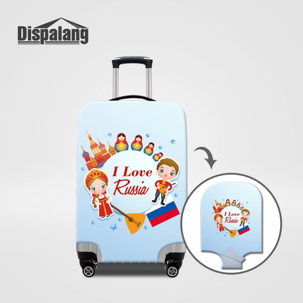 Newest Luggage Protective Cover Elastic Baggage Russian Nesting Doll Print Cartoon Suitcase For 18"-32" Trolley Case | Багаж и
