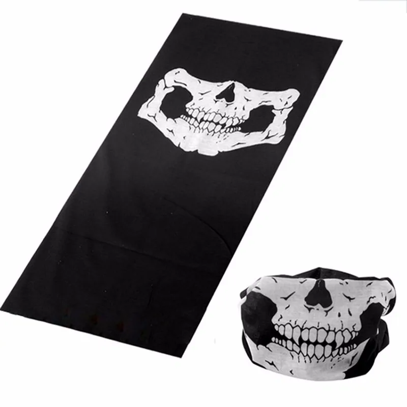 EAFC 1pcs Motorcycle SKULL Ghost Face Windproof Mask Outdoor Sports Warm Ski Caps Bicycle Bike Balaclavas Scarf Waterproof