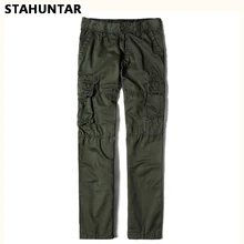 Летние мужские Мотобрюки хлопковые свободные Армейский зеленый Военная униформа брюки-карго Для мужчин Брюки для девочек карманов Повседневное Черный Хаки тактический Брюки для девочек Для мужчин инструмент xxl
