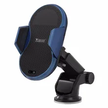 Qi Беспроводное быстрое автомобильное зарядное устройство приборная панель Индукционное всасывающее крепление Автоматический Инфракрасный зондирующий держатель телефона для всех устройств с поддержкой Qi