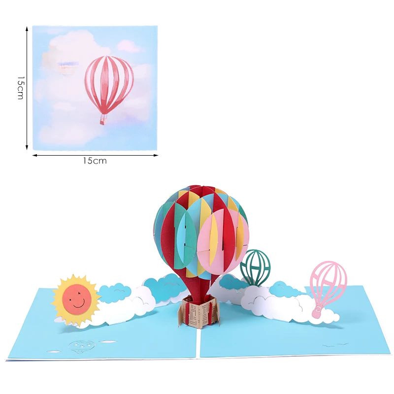  3D laser cutting greeting pop-up happy birthday greeting card gift wedding invitation postcard anni - 33055582728