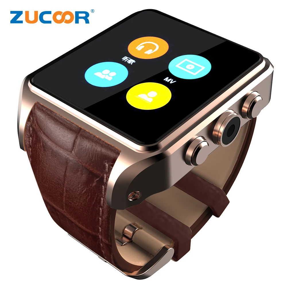 Hot ZW36 720P Camera Smart Watch Android 5.1 Smartwatch GPS+WiFi/GSM/WCDMA SIM Card Wristwatch Bluetooth For iOS Samsung Men