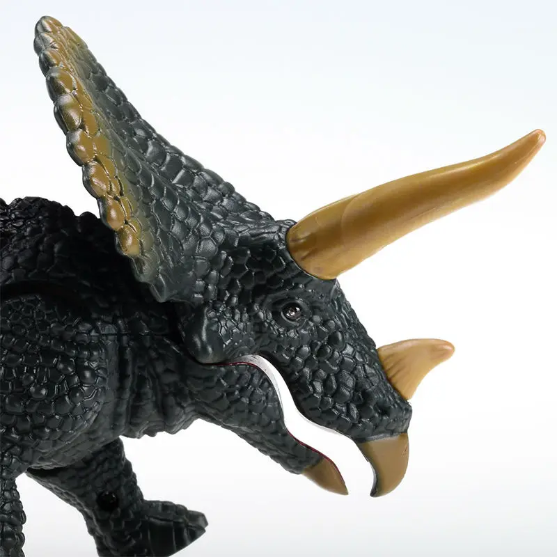 EBOYU RC Dinosaur Remote Control Animal Dino Triceratops Car Electronic Toy Sound, Walking Legs, Glowing Eyes Kids Birthday Gift 2