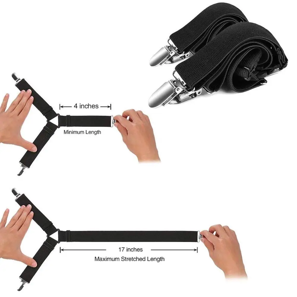 4 шт. крепеж для постельного белья регулируемые эластичные подтяжки захват держатель ремни матрас угловой зажим для кровати простыни покрывала диван