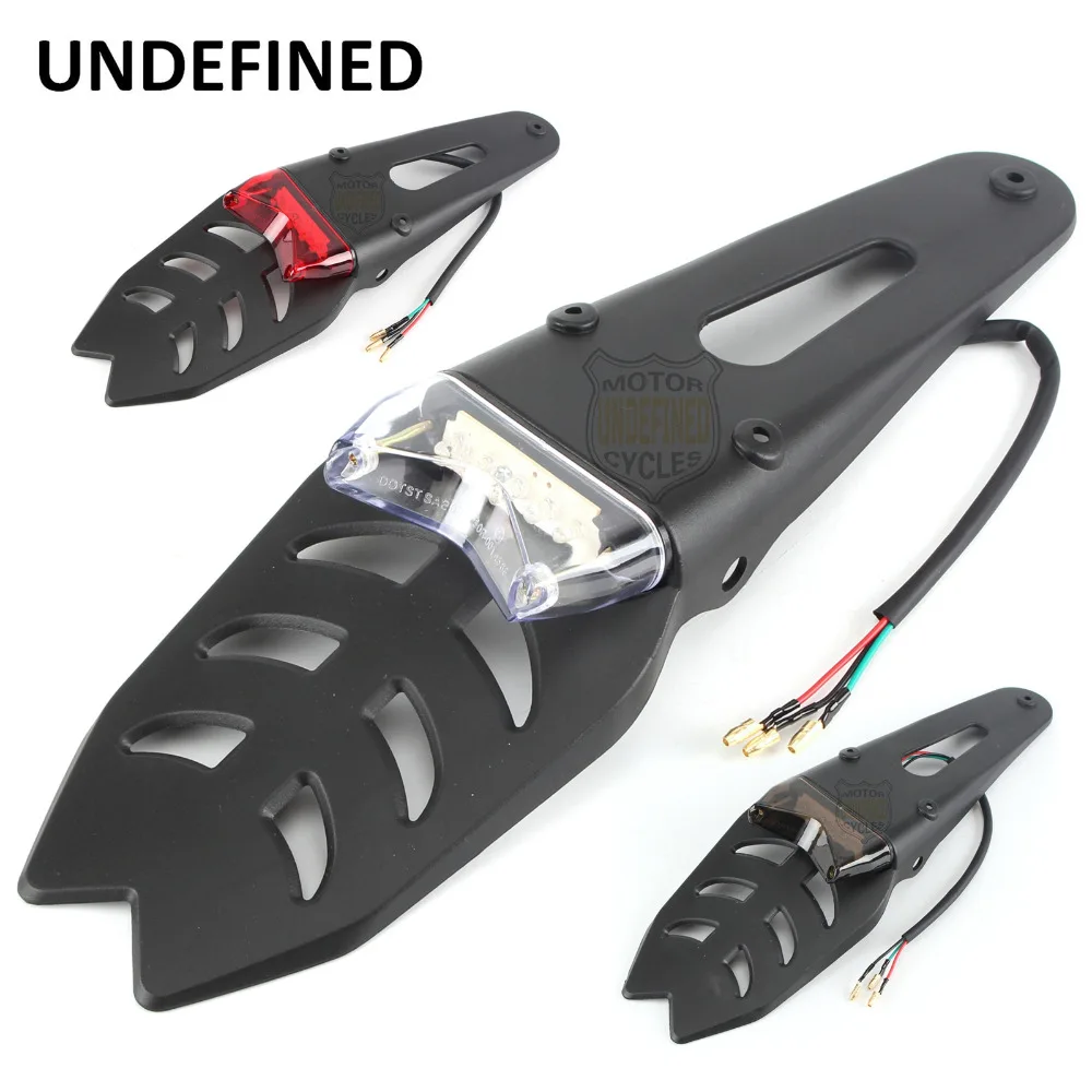 Best 5 LED Motorcycle Rear Fender Brake Tail Light Tip Sport Tail Light Off Road For KTM Yamaha Chopper Bobber Dirt Bike Custom
