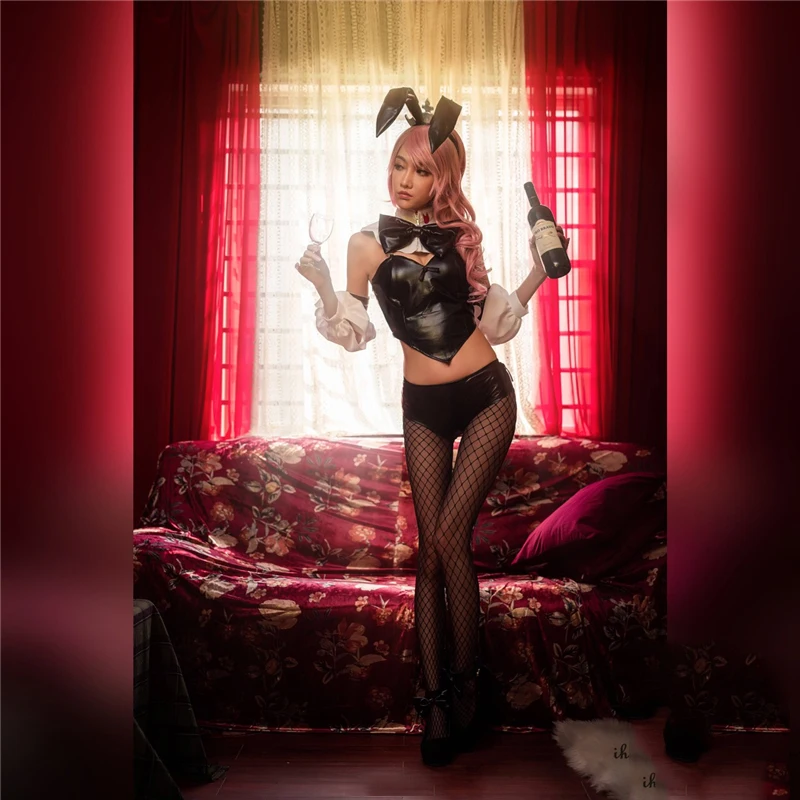[Настроить] Final Fantasy XIV FF14 черный кролик девушка сексуальный боди из искусственной кожи Косплей Костюм Хэллоуин косплей для женщин