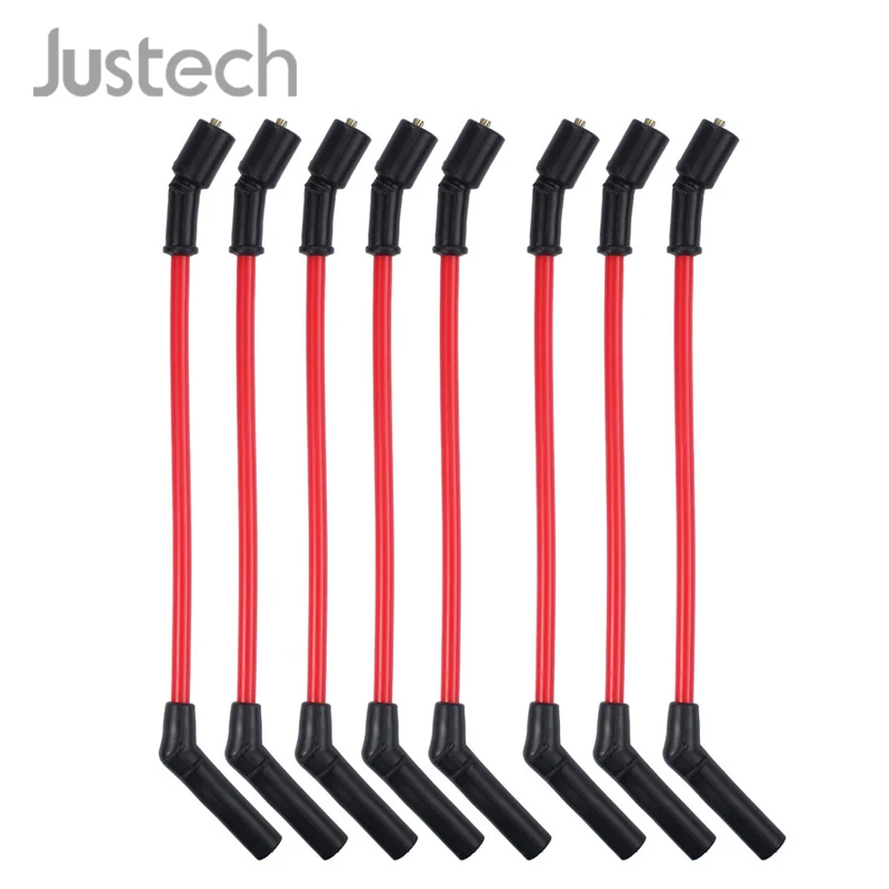 

Justech 8pcs High Heat Spark Plug Ignition Wires Set 10.5mm LSx LS1 LS2 LS3 LS6 LS7 10457730 12563293 For Chevrolet Cadillac GMC