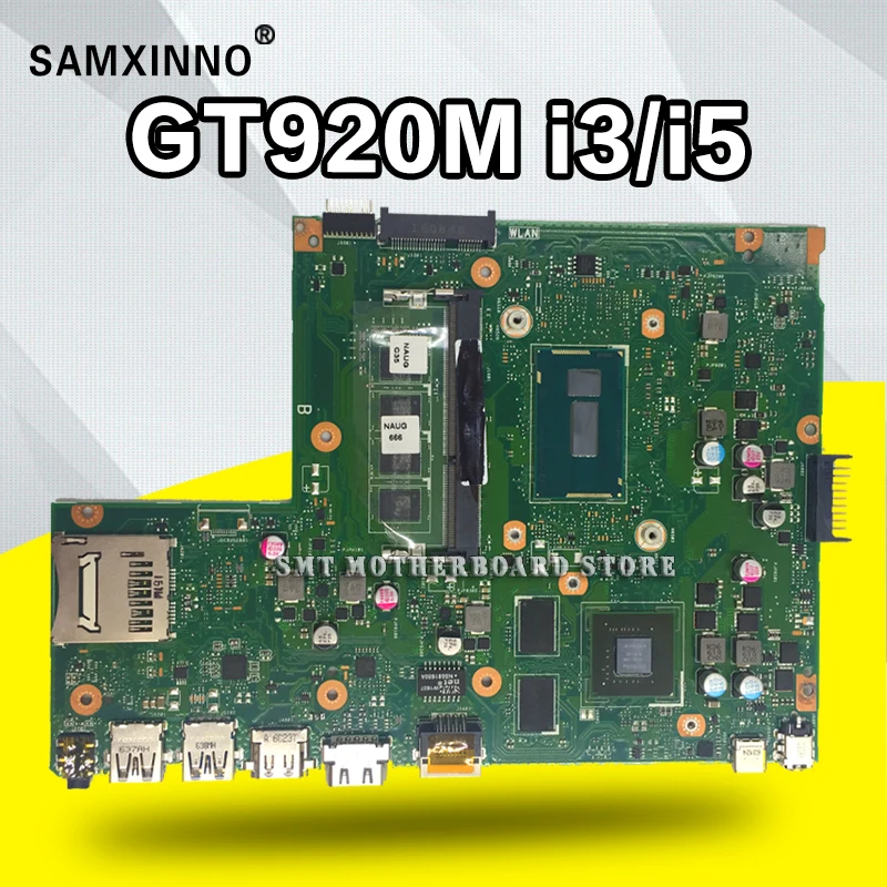 

Multiple configuration GT920 i3 i5 CPU X540LJ Laptop motherboard for ASUS X540LA X540LJ X540L F540L X540 Test original mainboard