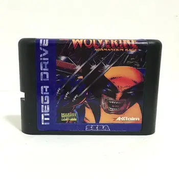 

Top quality 16 bit Sega MD game Cartridge for Megadrive Genesis system --- Wolverine