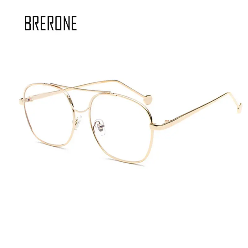 BRERONE Женские квадратные очки кадров для Для женщин металлические ножки дизайнер оптические очки модные очки компьютерные очки