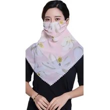 Летний женский солнцезащитный треугольный шарф, маска для шеи, УФ защита, дышащая тонкая маска, уличная велосипедная вуаль, шарф Горячая Распродажа