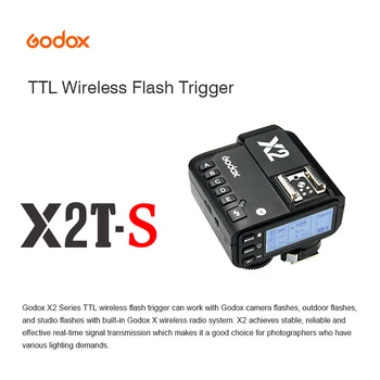 

Godox X2T-S TTL HSS 2.4G Bluetooth Trigger Transmitter For Sony Camera Flash Huawe xiaomi iPhone Smart Phone Mobile