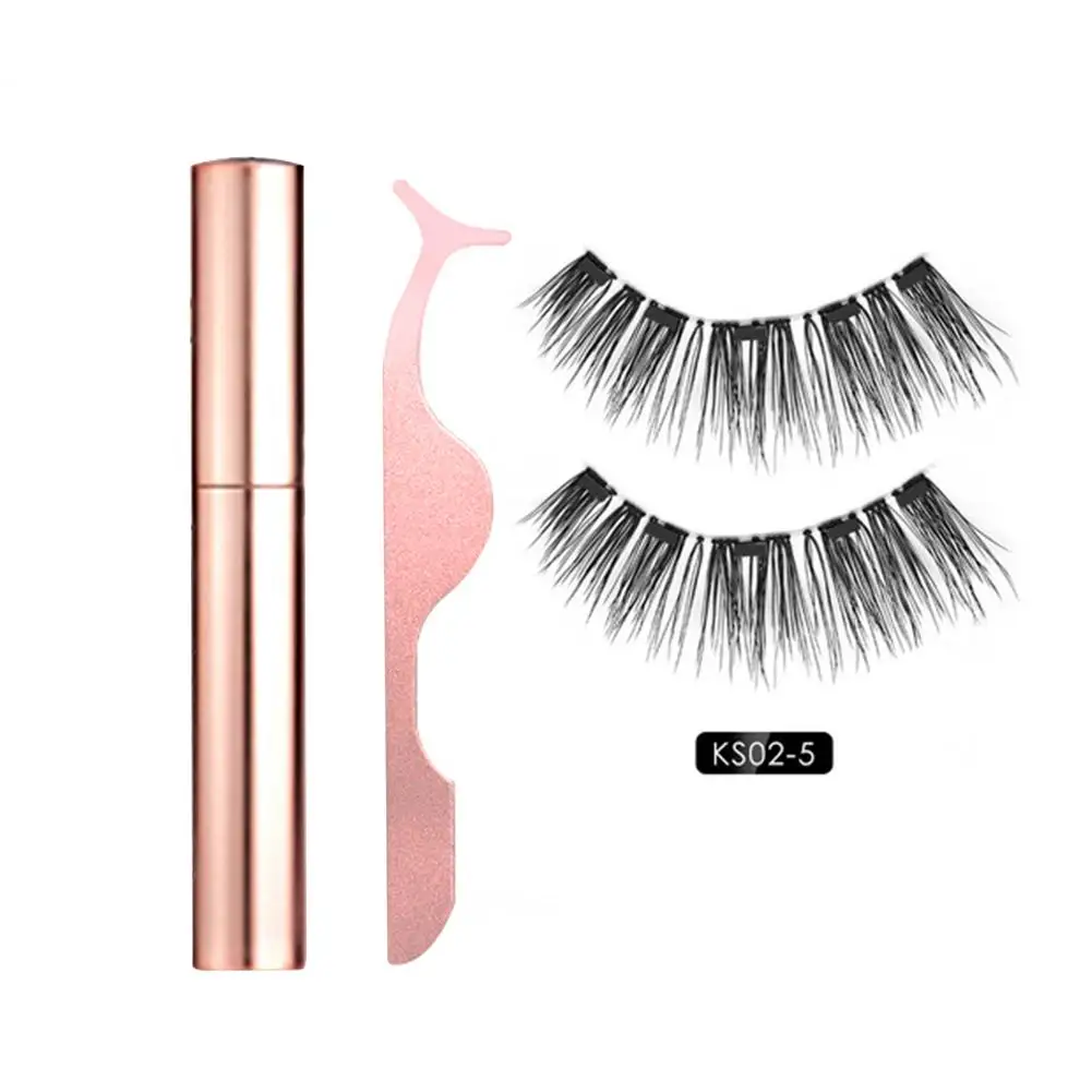 Eyeliner Magnético Eyeashes Impermeável Longa Duração Cílios Postiços 40p Kit 6 Cheap Cílios postiços