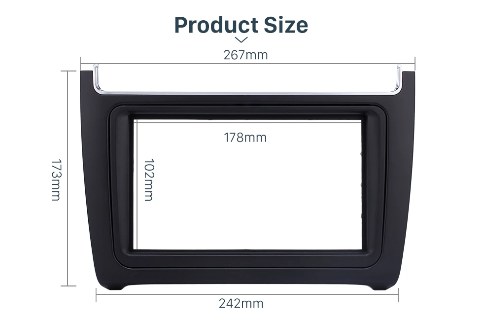 Seicane 2 Din автомагнитола DVD gps стерео фасции Для Volkswagen Polo тире крепление CD отделка аудио рамка refiitting панель