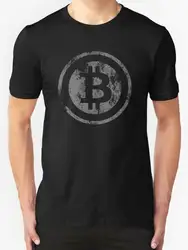 Новая Винтажная Мужская футболка с логотипом Bitco Размер 2019 Новое поступление модные летние новые мужские футболки отличного качества