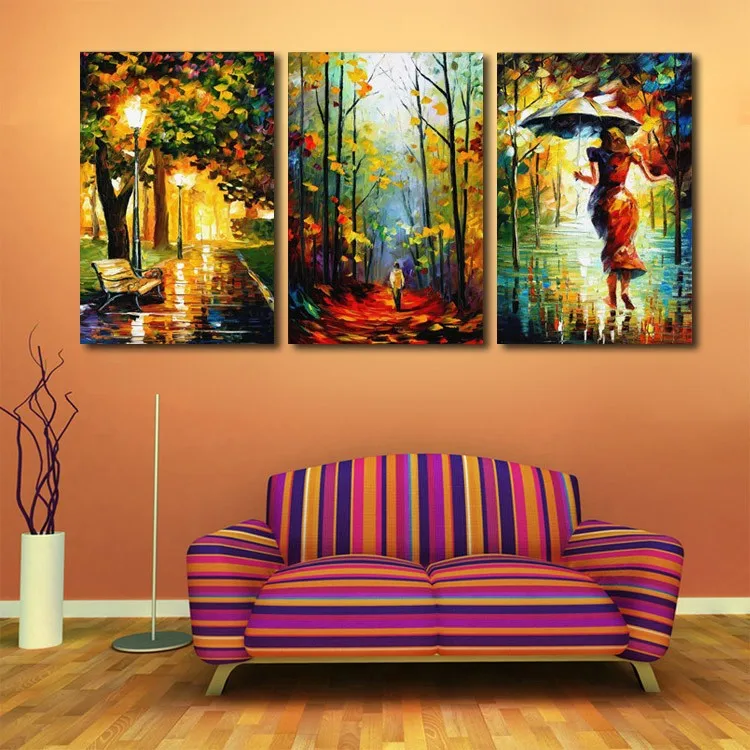 Modern Home Decor Canvas Art Abstract Oil Painting On Canvas 3 Piece