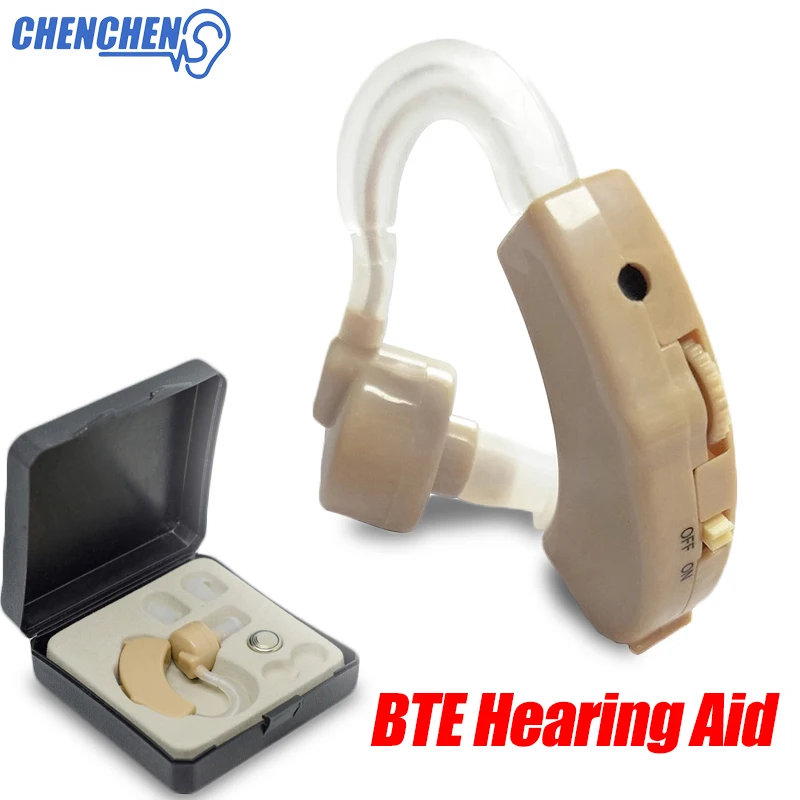Cheap Hearing Aid High Quality Behind The Ear Volume Adjustable Sound Amplifier Deaf Hearing