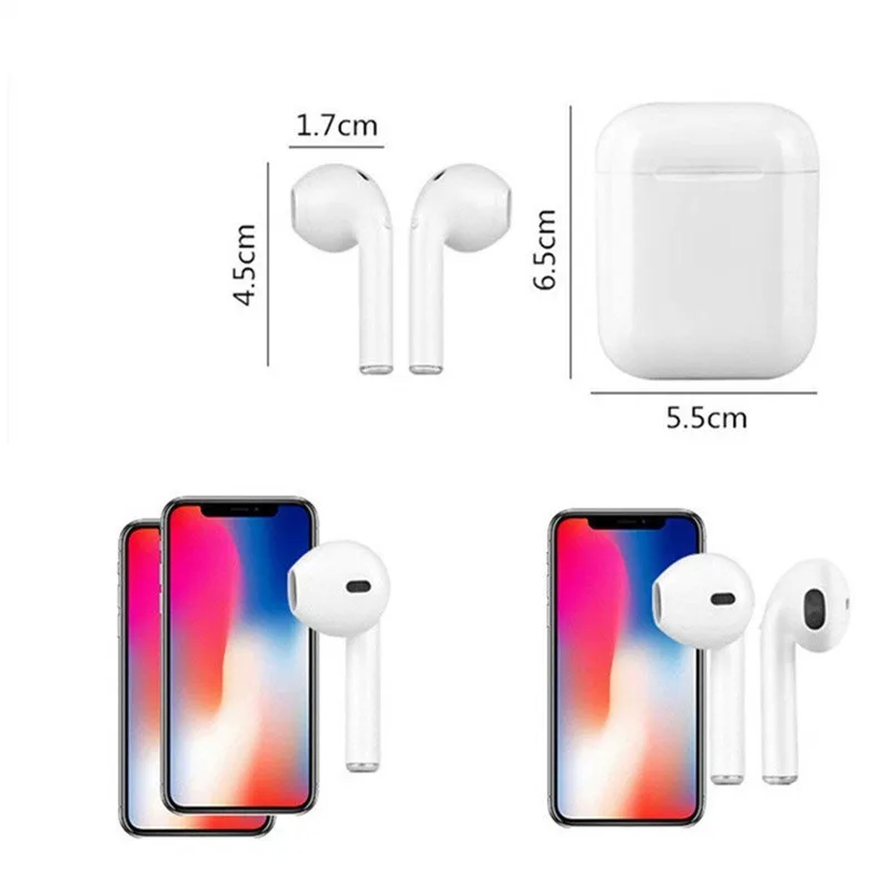 SzWatch I9 Tws Wireless Headset Bluetooth  Earphone In-ear Hidden Headset Stereo Sport Portable For IPhone7 8 android