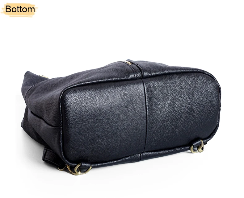 Женские кожаные рюкзаки, Черный Многофункциональный двойной рюкзак для женщин s, черный мягкий кожаный повседневный рюкзак, женский рюкзак для путешествий