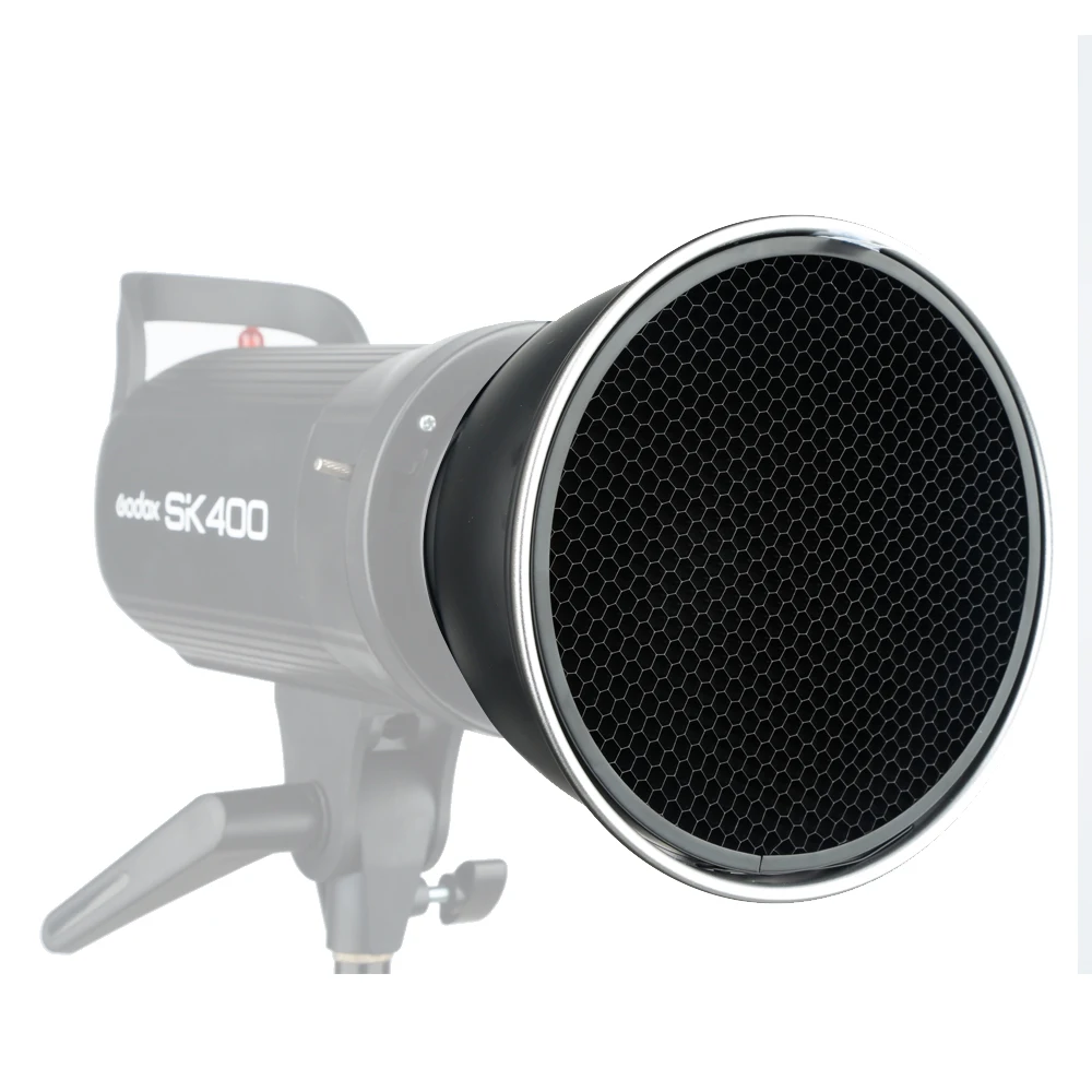 Agfa Neewer Standard Reflector 7 inche Diffuser with 20/40/60 Degree Honeycomb Grid 
